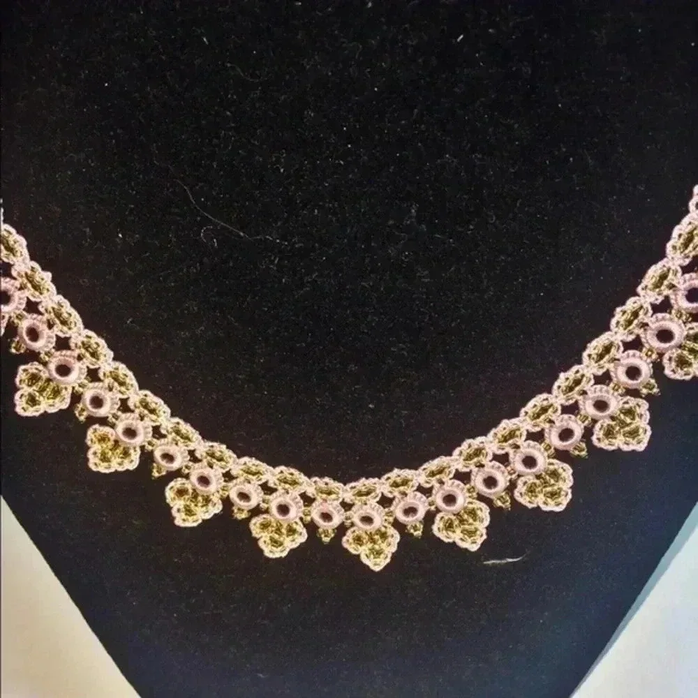 Hand Made embroidered necklace